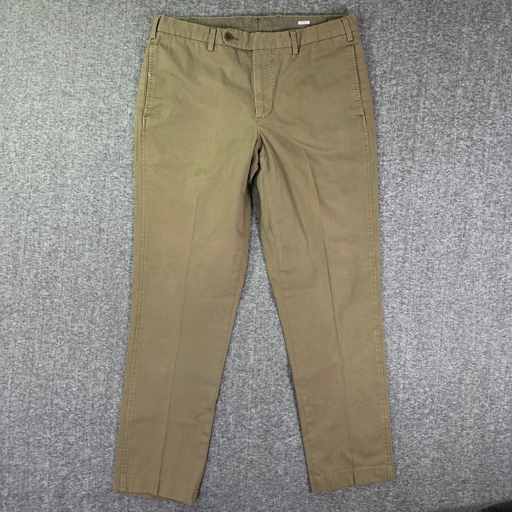 Sid Mashburn Pants Men 34x31 Brown Chino Trousers Old Money Modern Preppy